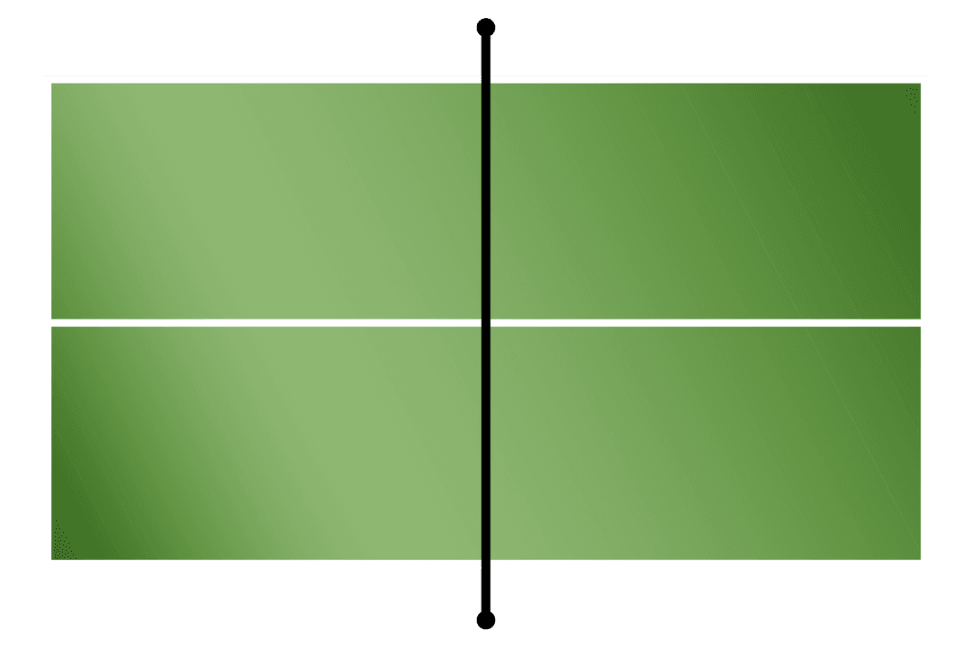 Transparent Ping Pong Table Vector Illustration on Background