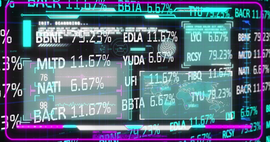 Digital Trading Interface Displaying Strategic Stock Market Exchange Data