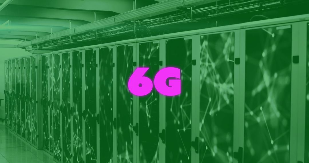 Innovative 6G Technology Concept with Data Processing Servers