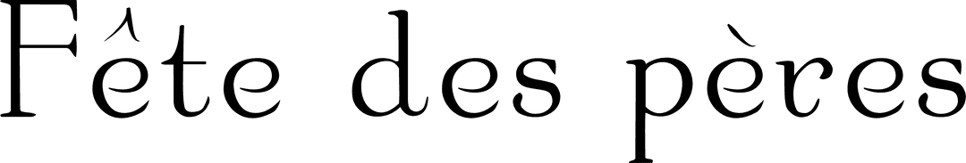 Transparent Father's Day Text with Festive Design