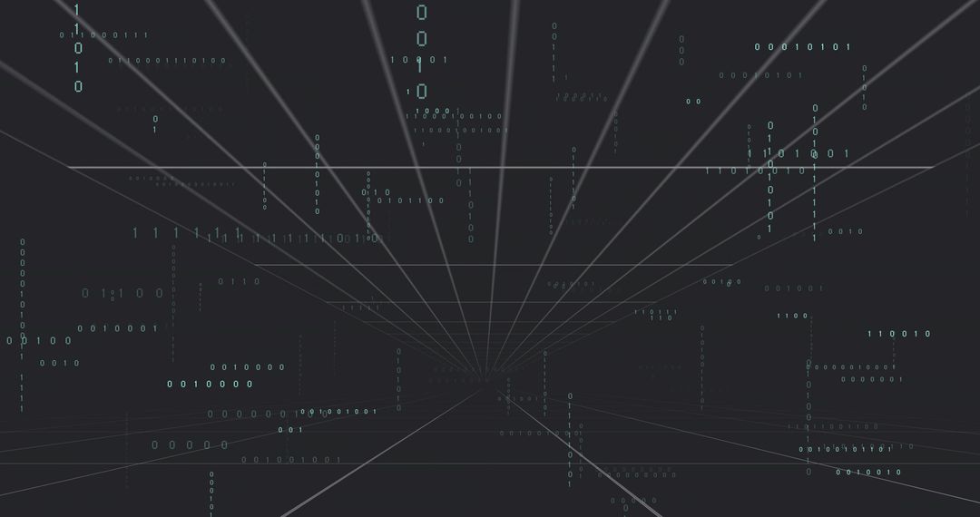 Virtual Grid Converging to Vanishing Point with Binary Code
