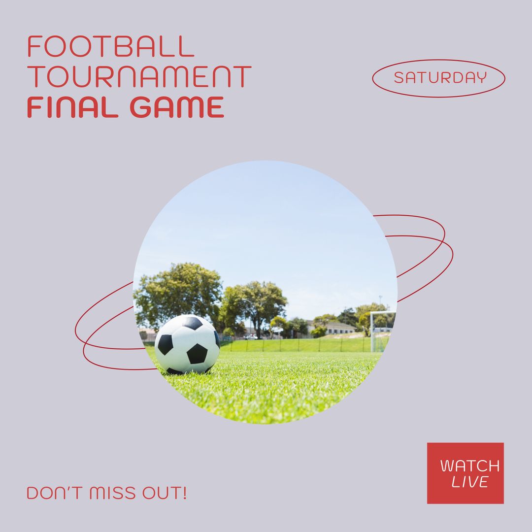 Final Game Football Tournament Promotional Graphic