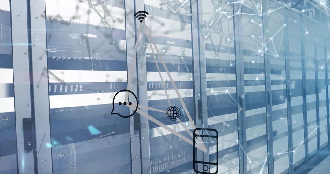 Digital Network Communication with Server Connectivity Concept