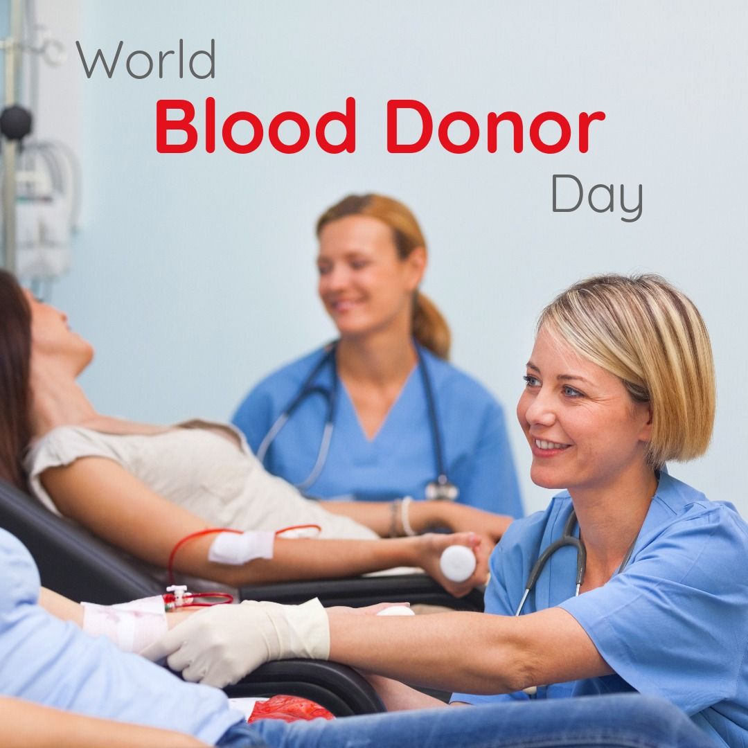 World Blood Donor Day: Nurses Assisting Blood Donation in Hospital - Download Free Stock Templates Pikwizard.com