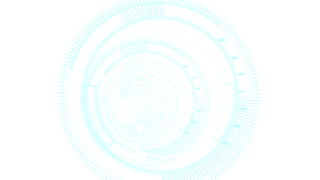 Futuristic Transparent Blue Digital Tech Circle Graphics