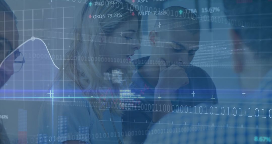 Financial Consultation with Digital Data Overlay