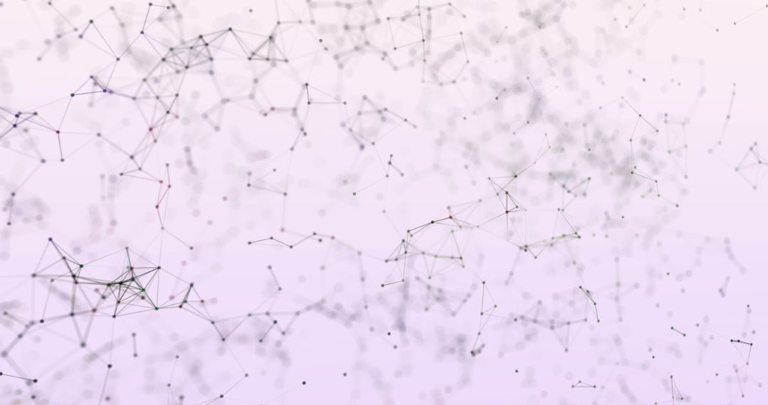 Abstract Digital Network of Polygonal Connections