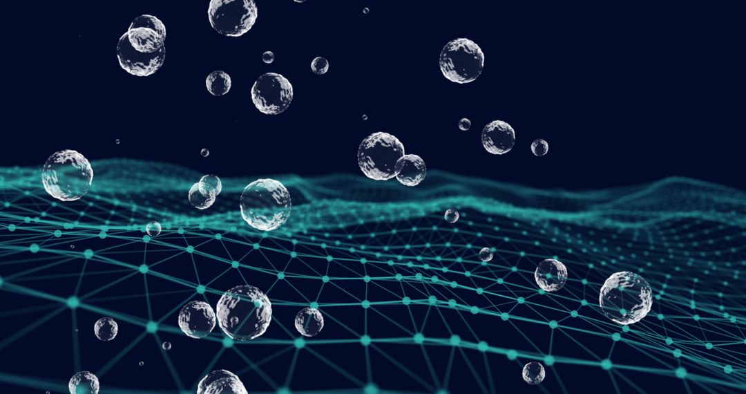 Abstract Blockchain Network with Digital Interconnections - Free Images, Stock Photos and Pictures on Pikwizard.com