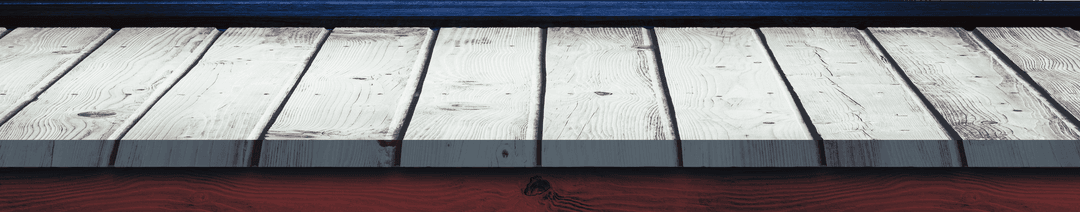 Transparent White Wooden Planks with Distant Horizon