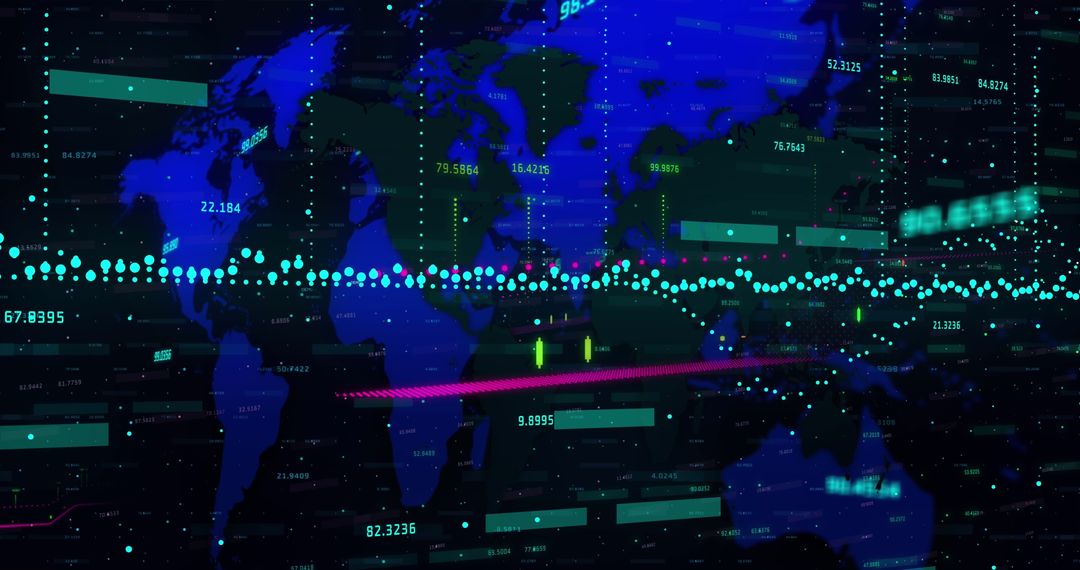 Global Data Visualization with Financial Statistics and Technology Elements