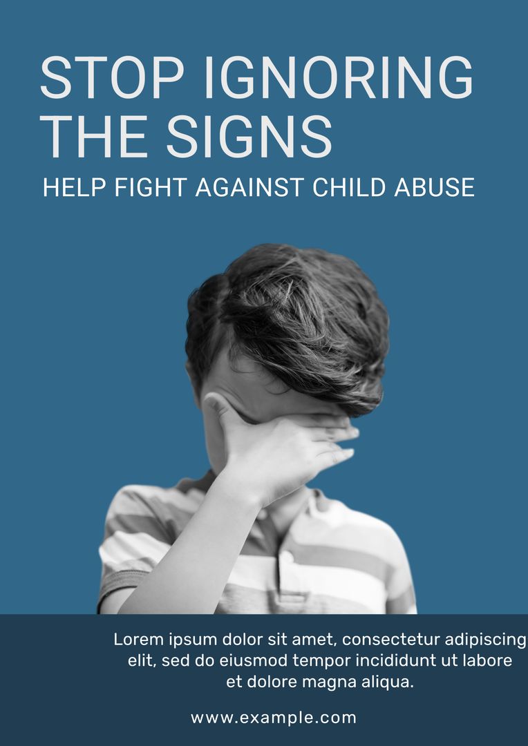 Child Covering Face to Raise Awareness Against Child Abuse - Download Free Stock Templates Pikwizard.com