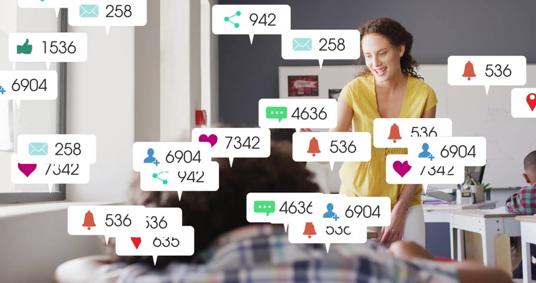 Interactive Learning with Digital Icons in Modern Classroom