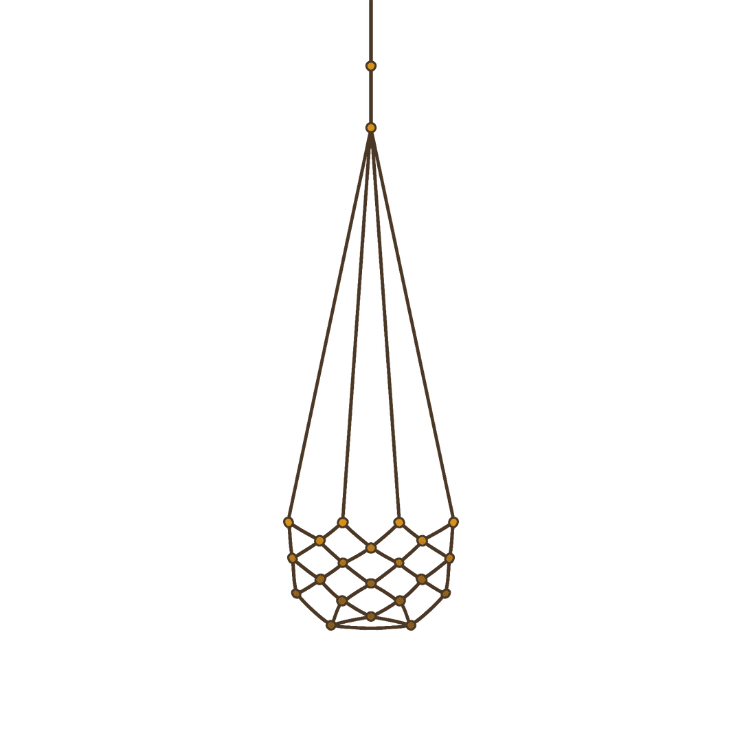 Transparent Boho Macramé Plant Hanger Design for Minimalist Decor