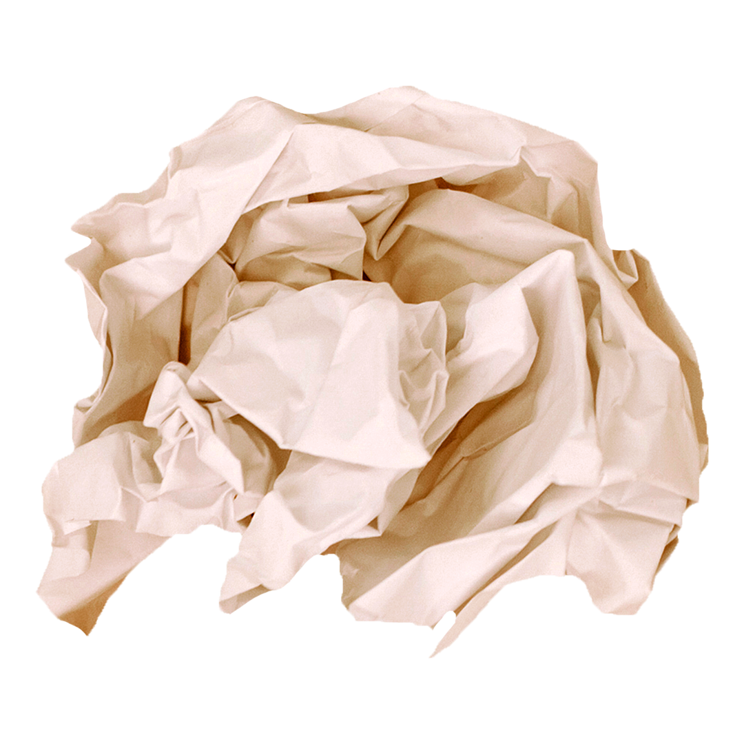 Crumpled Transparent Ball of White Paper on White Background - Download Free Stock Images Pikwizard.com