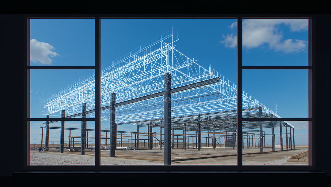 Innovative Building Construction with Digital Wireframe