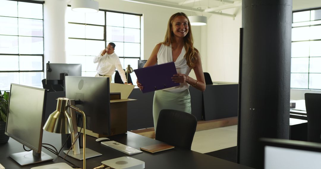 Diverse Team Collaborating in Modern Office with Lively Discussions