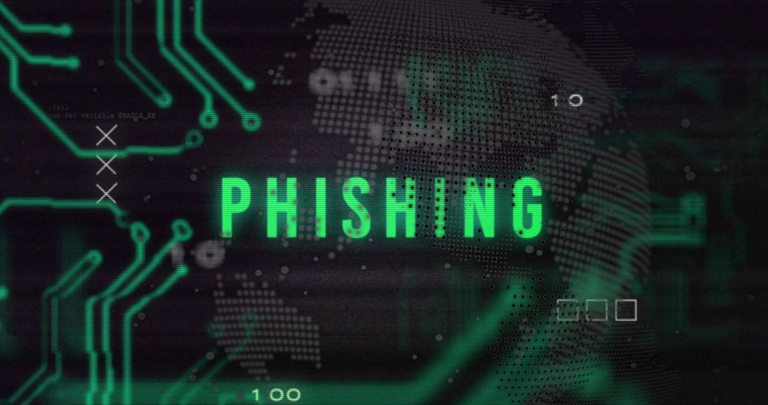 Network Security Digital Concept with Phishing Text