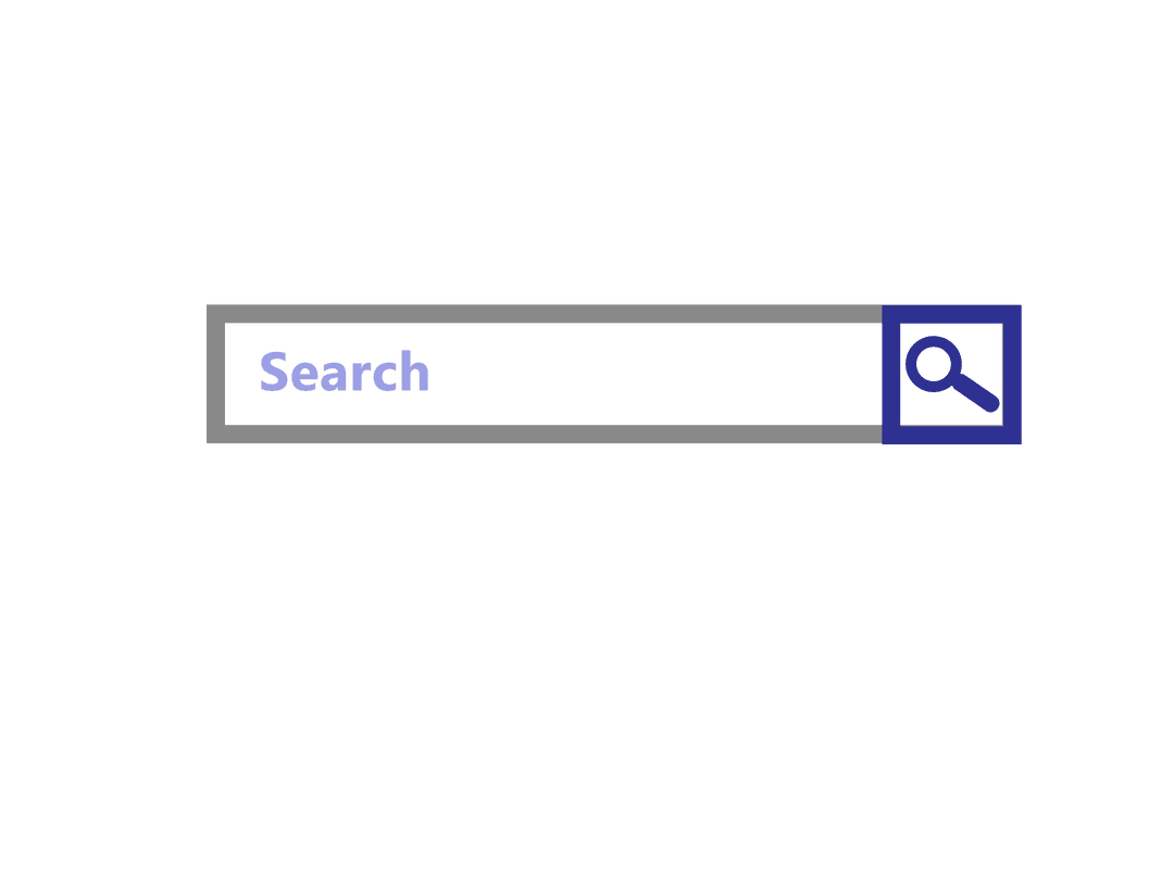 Vector Illustration of Search Window with Magnifier on Transparent Background