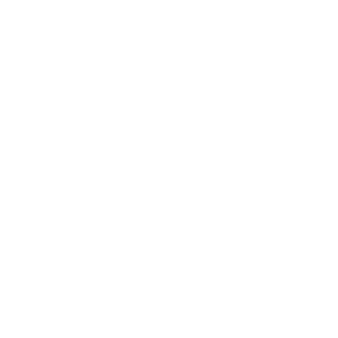 White Ribbon Emblem on Transparent Background
