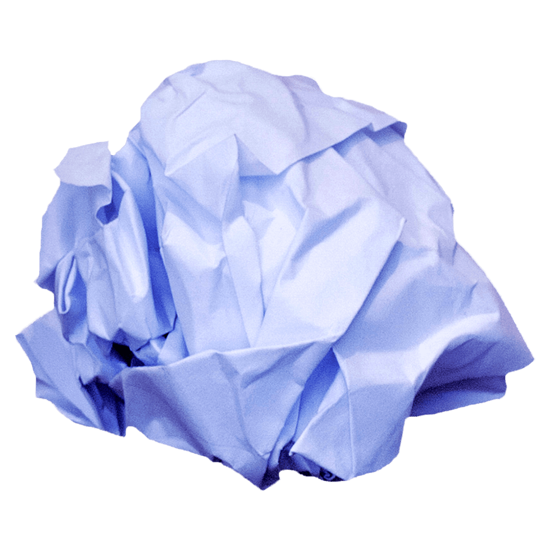 Purple Crumpled Paper Transparent Background Isolated