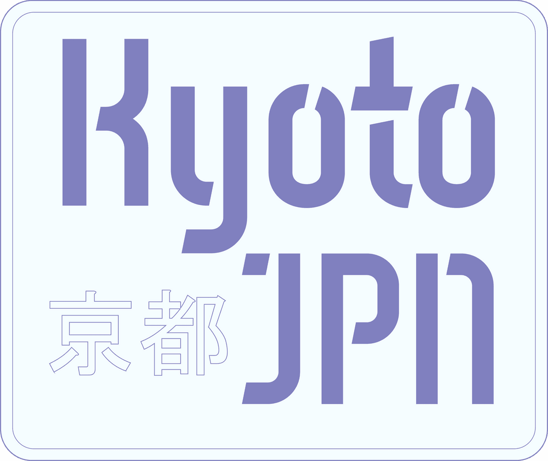 Minimalist Kyoto JPN Vector Badge on Transparent Background