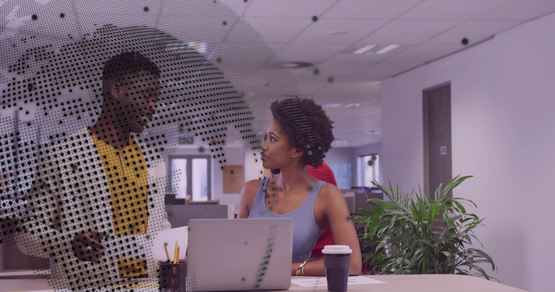 Diverse Business Team Collaborating in Modern Open Office