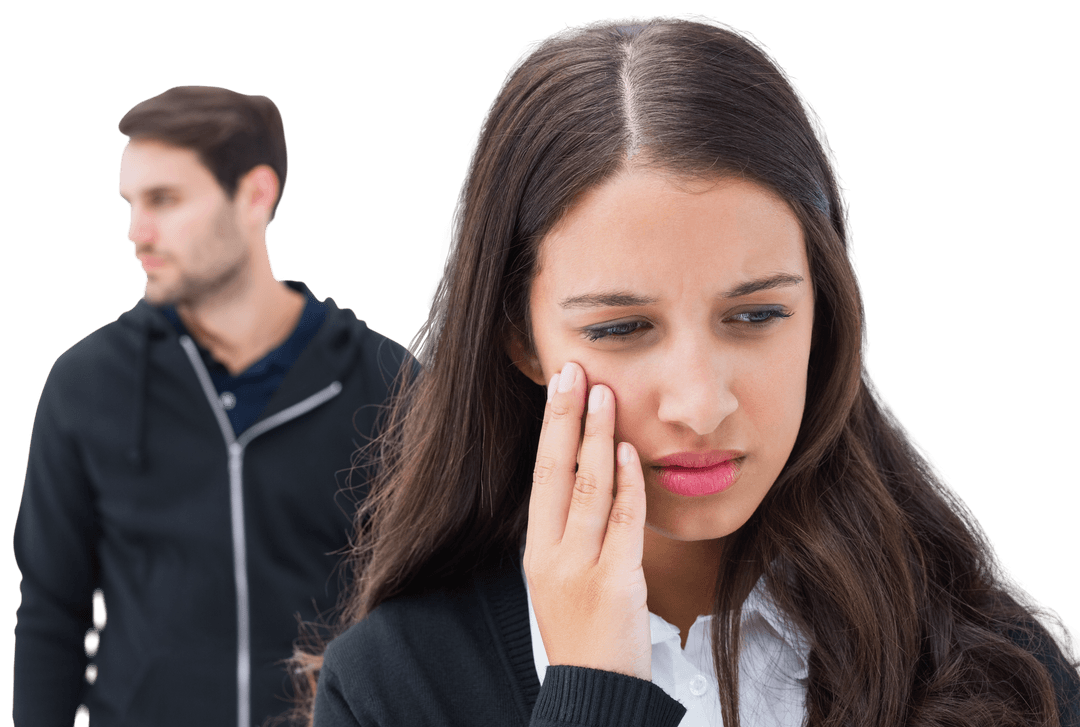 Transparent Couple Experiencing Communication Struggle