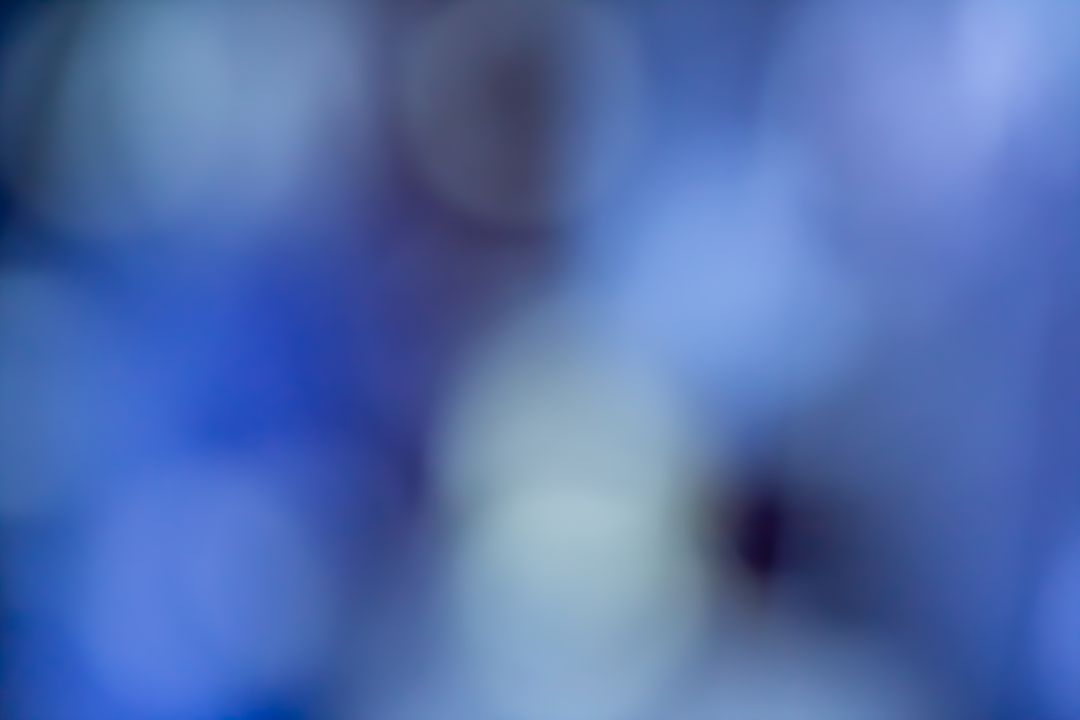 Abstract Blurred Lights in Cool Blue Tones