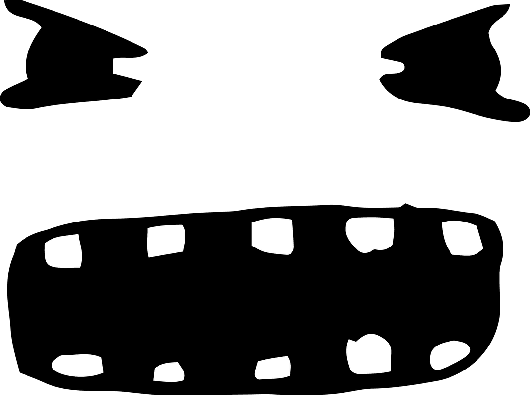 Angry Face Illustration on Transparent Background Depicting Intense Emotion