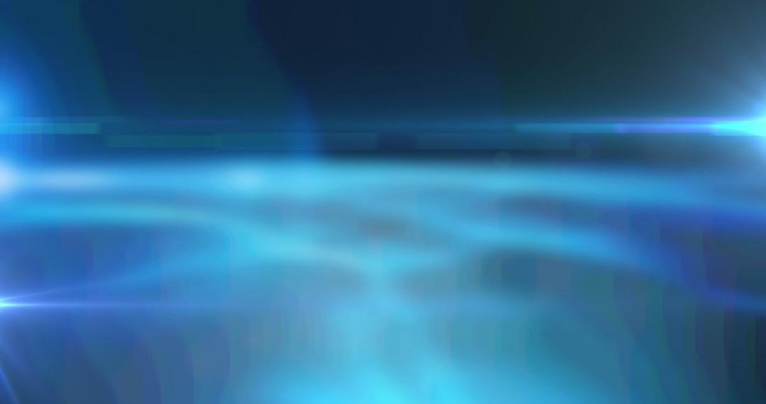 Abstract Glowing Spot with Light Trails on Blue Background