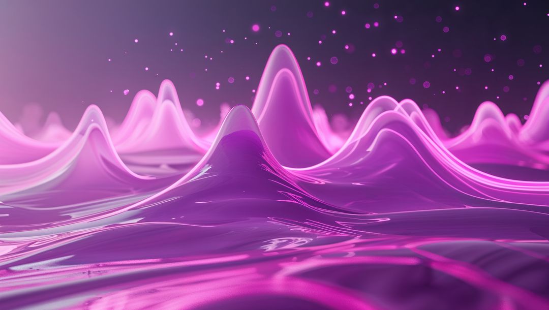 Futuristic Abstract Digital Fluid Waves