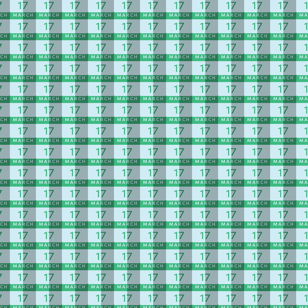 Seamless Pattern of March 17 Text on Transparent Background - Download Free Stock Images Pikwizard.com