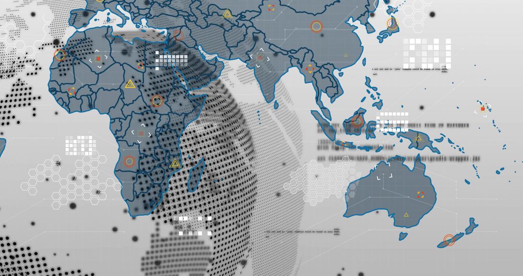 Innovative Data-Driven World Map Digital Dashboard Interface