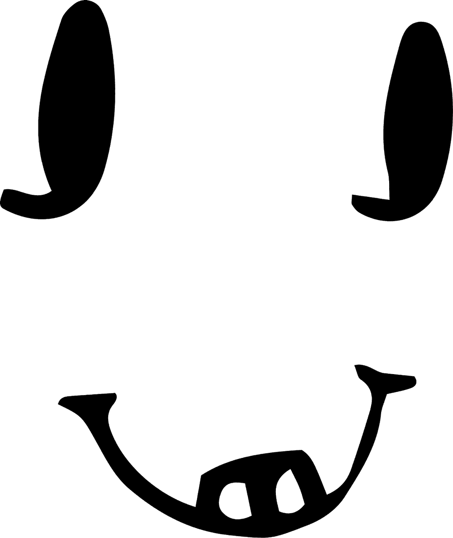 Hand-Drawn Smiley Face on Transparent Background