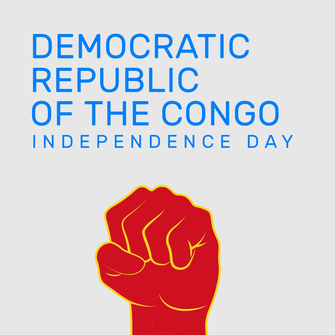 Congo Independence Day Fist Symbolizing Strength and Patriotism
