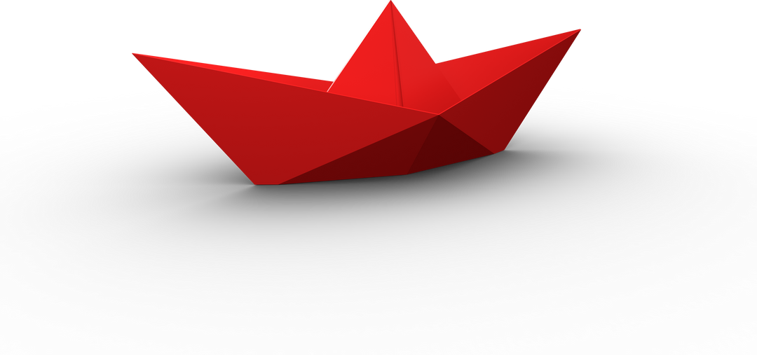 Transparent Red Paper Boat Icon, Folded Boat Illustrates Teamwork - Download Free Stock Images Pikwizard.com