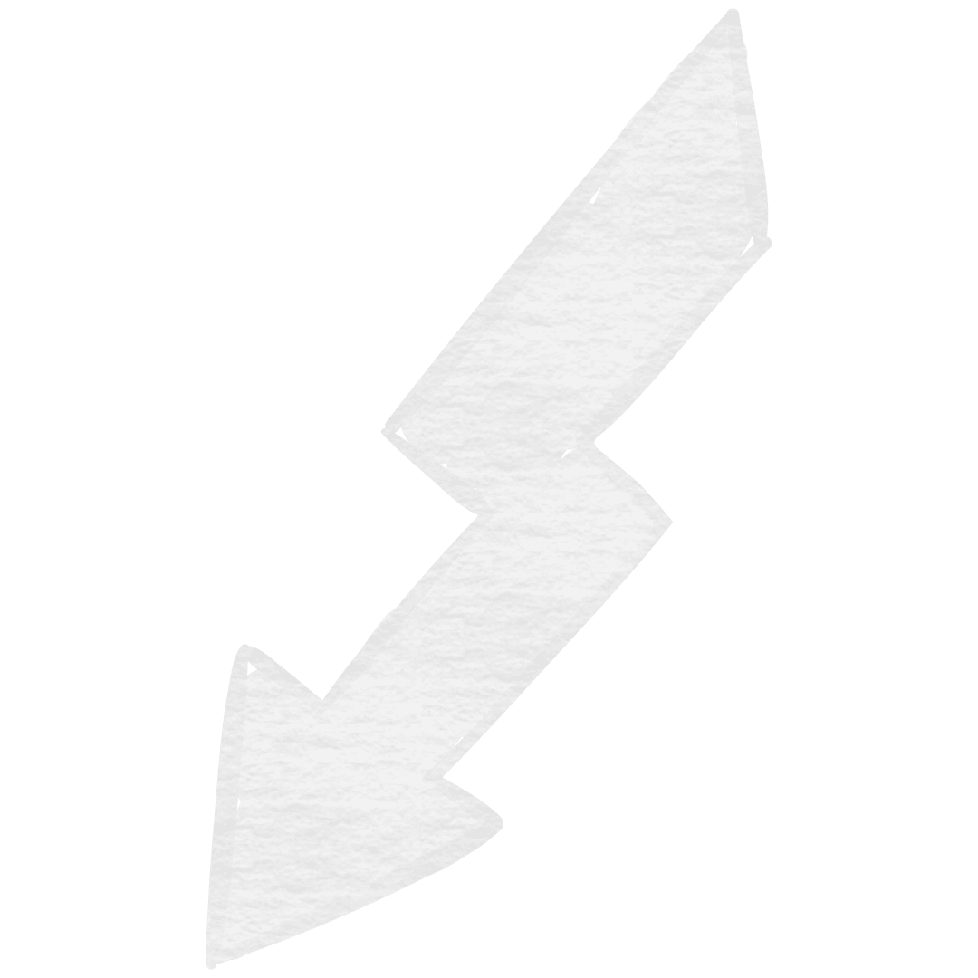 Transparent Lightning Bolt Symbol with Arrow Design