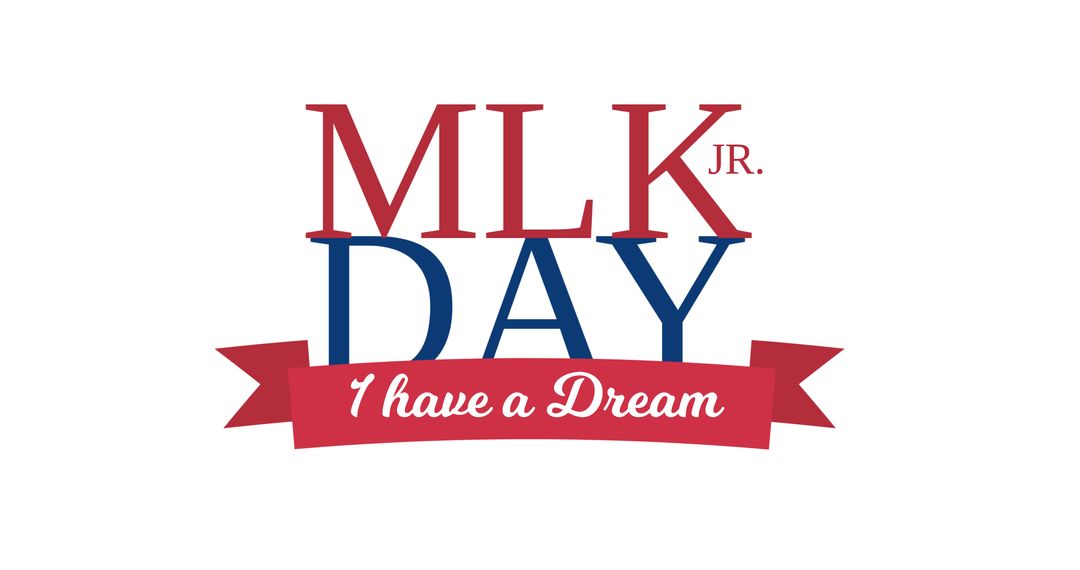 MLK Day Celebration Banner with Inspirational Text