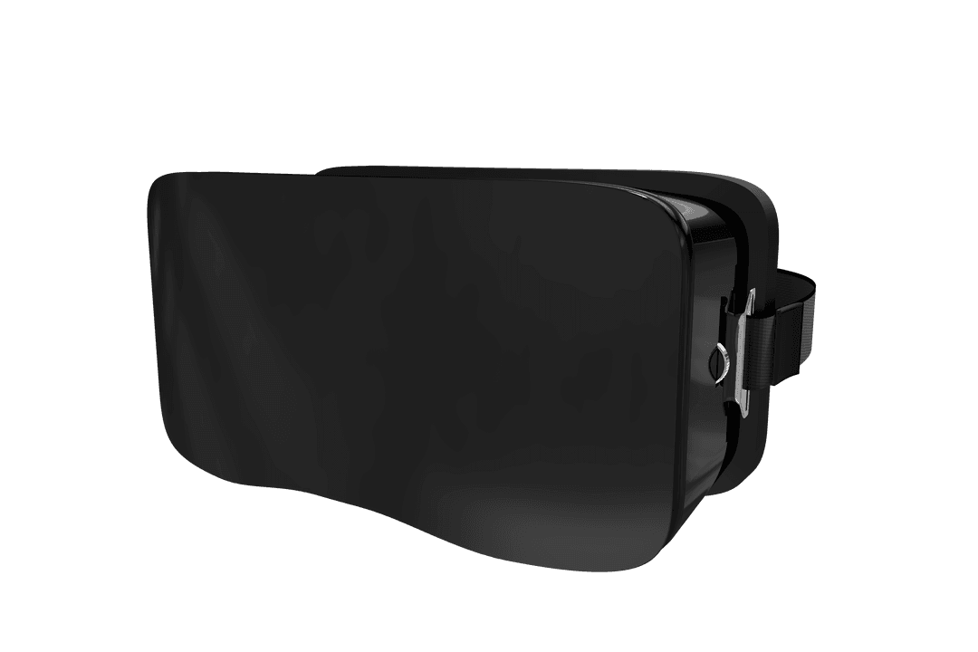 Transparent Vector Illustration of Black VR Headset