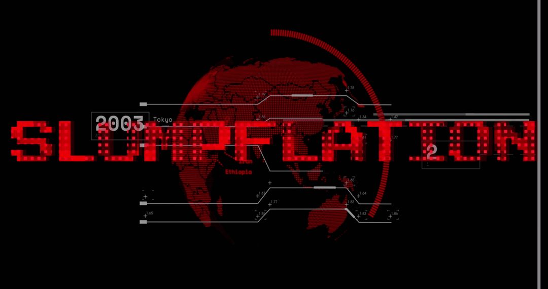 Digital Slumpflation Text with Global Economy Data Analysis