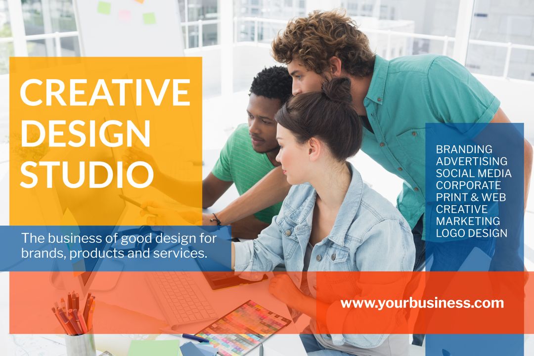 Diverse Team Engaging in Innovative Brainstorming Session