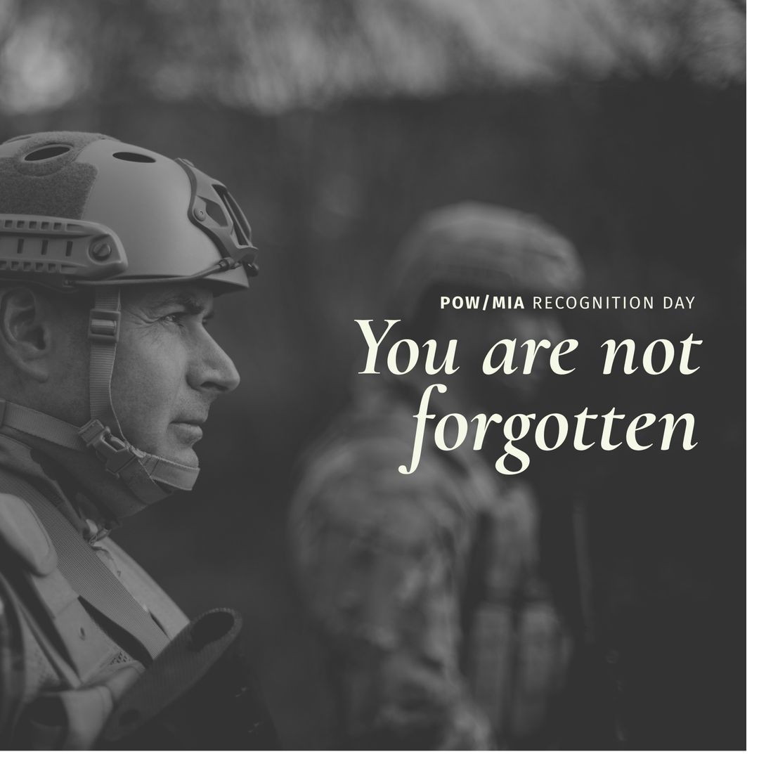 Soldiers Commemorating POW/MIA Recognition Day