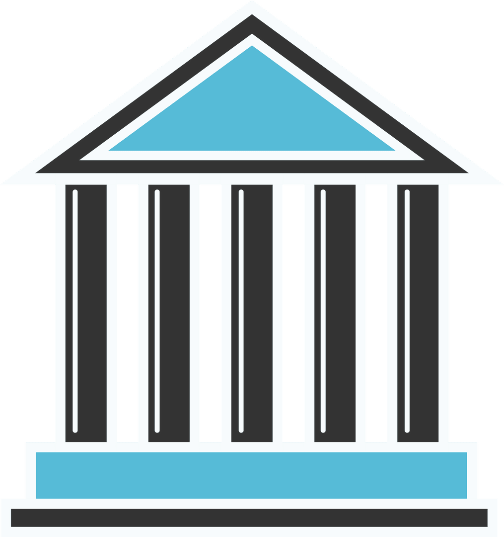 Ancient Temple Illustration on Transparent Background