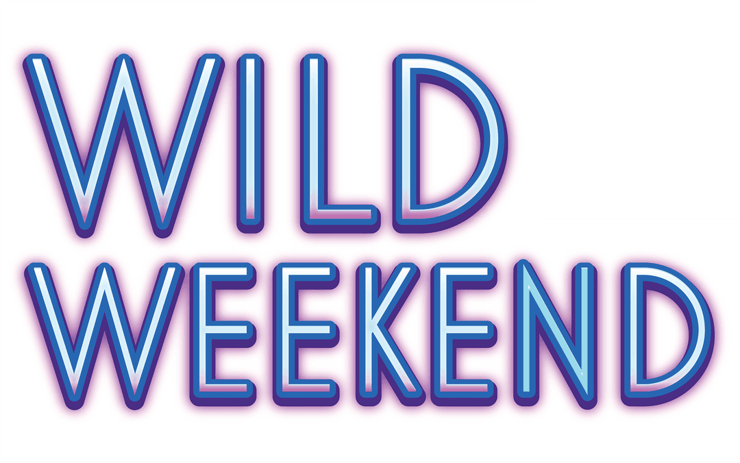 Wild Weekend Text Graphic on Transparent Background