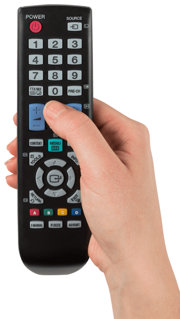 Transparent Hand Holding TV Remote Control Isolated - Download Free Stock Images Pikwizard.com