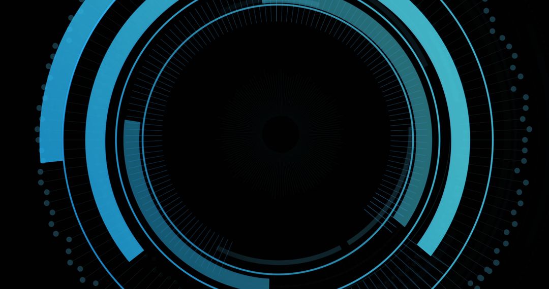 Futuristic Digital Circle Representing Data Security