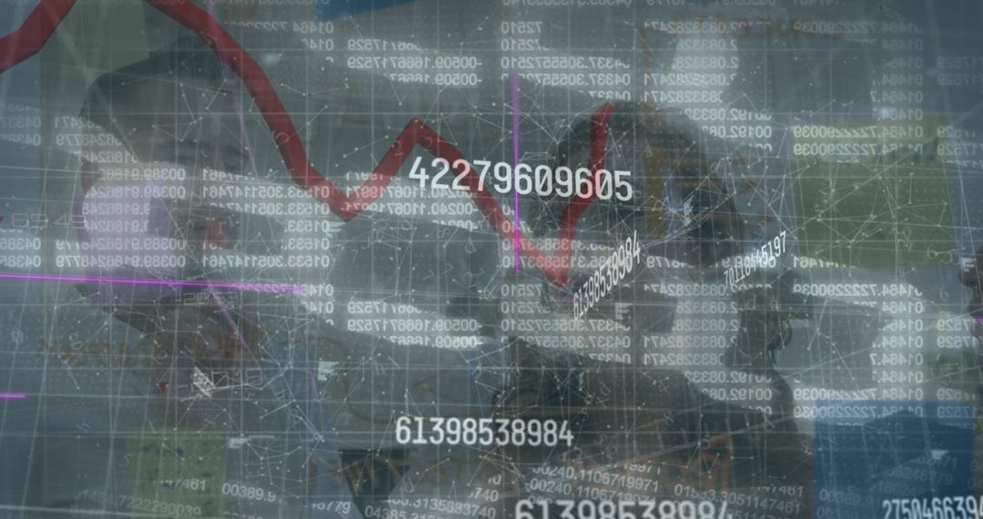 Global Business Analytics Digital Data Overlay