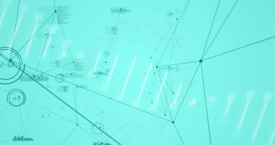 Futuristic DNA Connections in Digital Network Concept