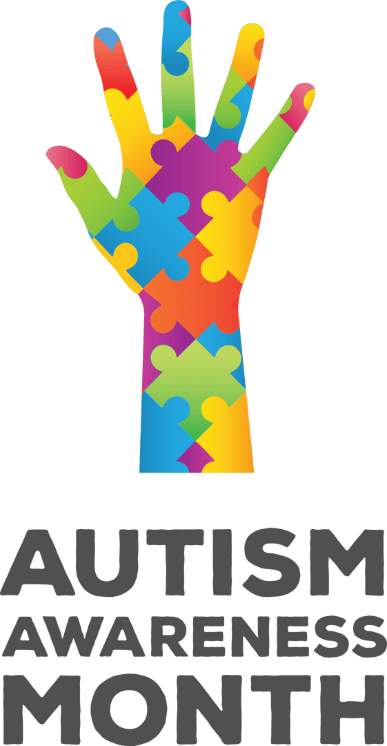 Autism Awareness Month Hand Icon Transparent Illustration