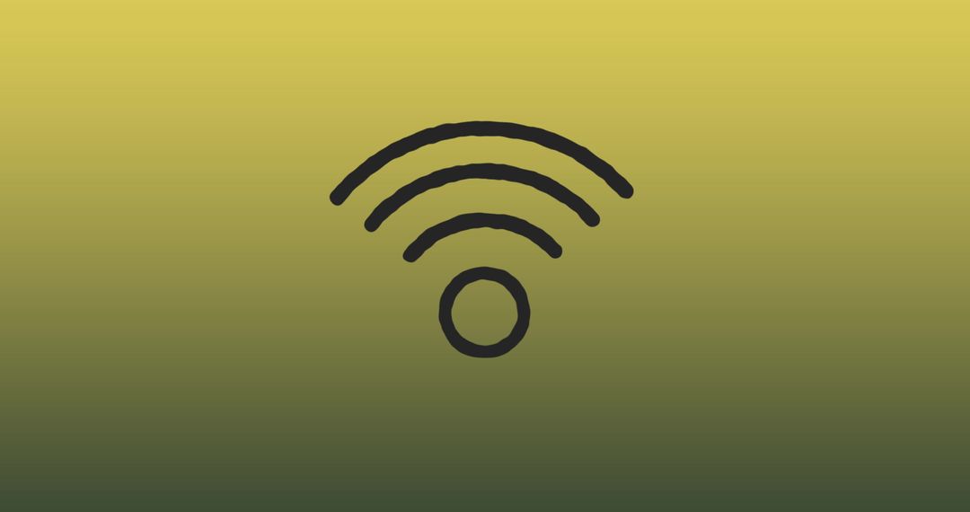 WiFi Icon on Gradient Green Background - Free Images, Stock Photos and Pictures on Pikwizard.com